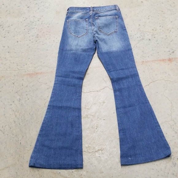 Sun & Shadow vintage flare blue Jeans button fly - Picture 4 of 8